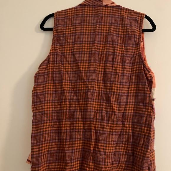 Cato Multi Plaid Cardigan Vest - Picture 3 of 4